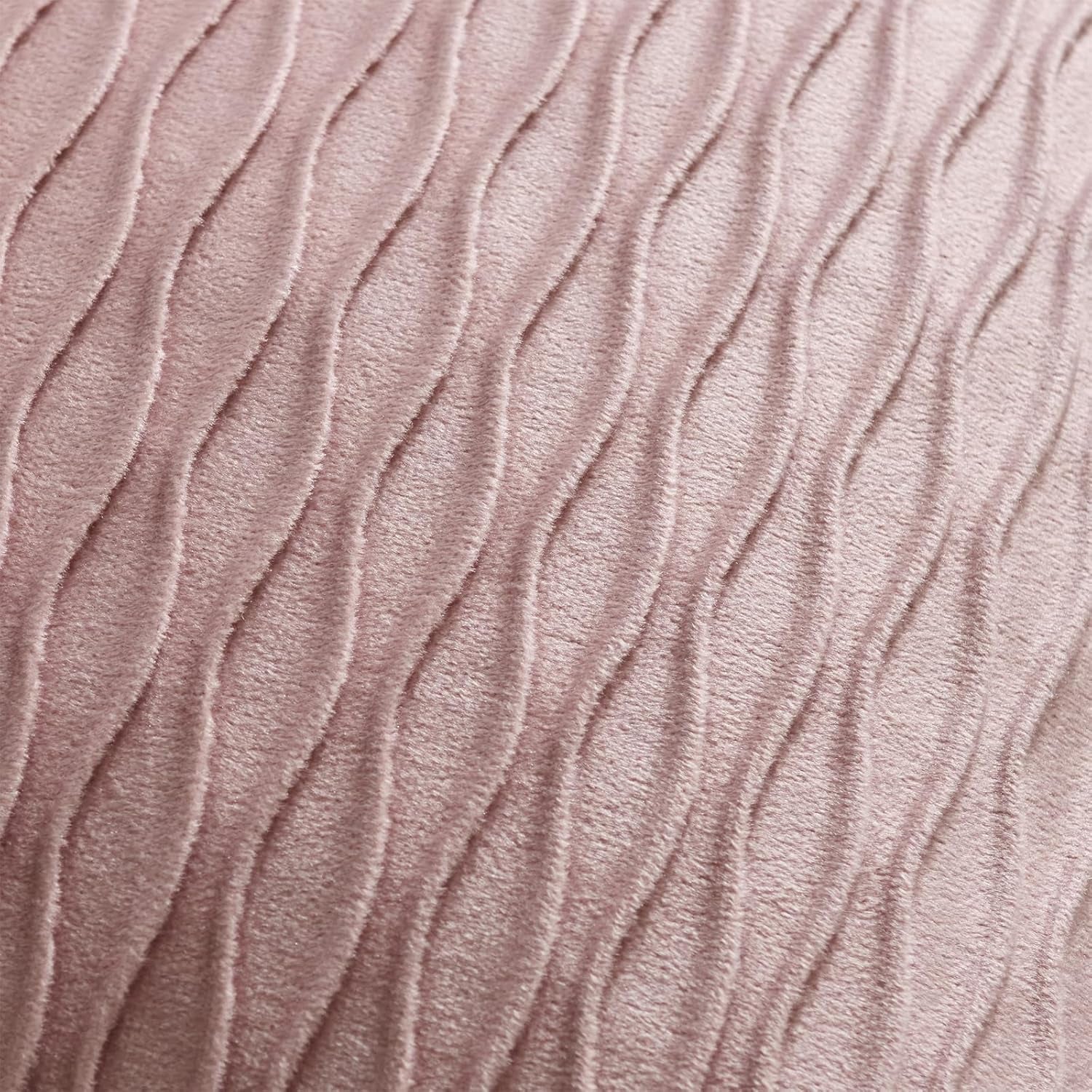 12X20 Pink Throw Pillow Covers: Pack of 2 Vertical Ripple Striped Velvet Rectangular Decorative Pillow Cases for Farmhouse Couch Sofa Bed Living Room Home Decor