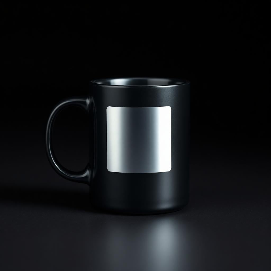 Matte Black Chrome Mug