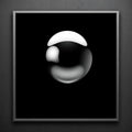 Liquid Chrome Sphere Poster